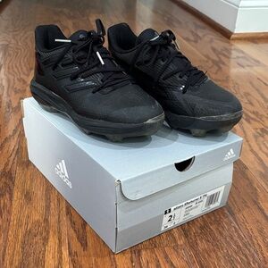Adidas, Kids, Afterburner 8 TPU Baseball Cleats, Size 2.5, Black